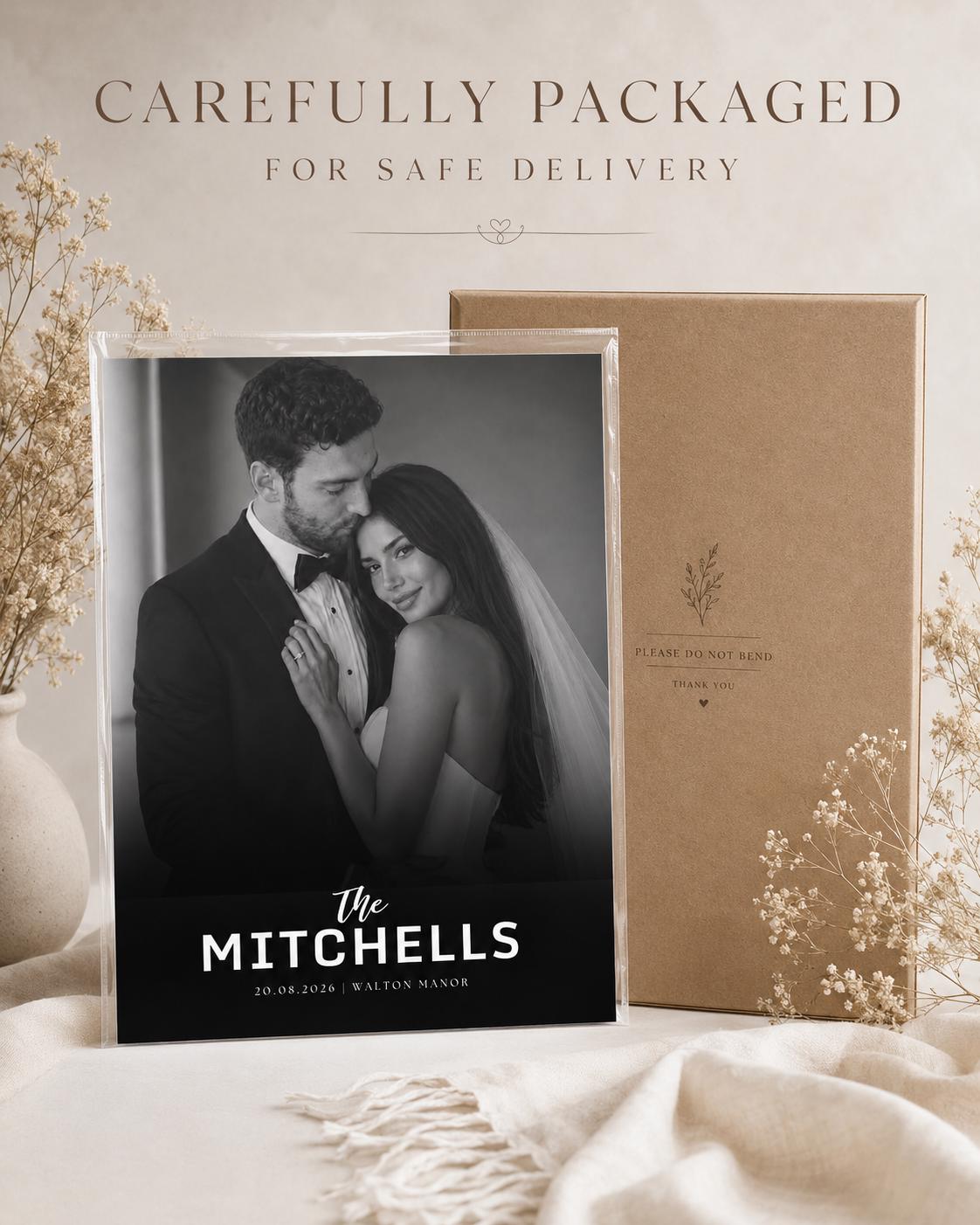 Personalised Newlywed Surname Print