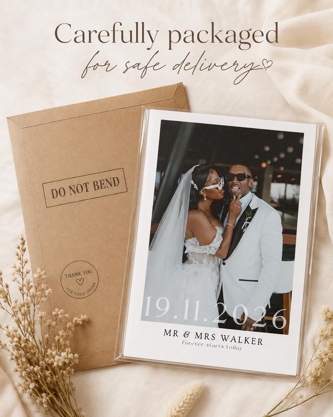 Personalised Wedding Couple Photo Print