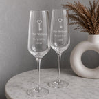 Personalised New Home Champagne Flutes – First Home Gift