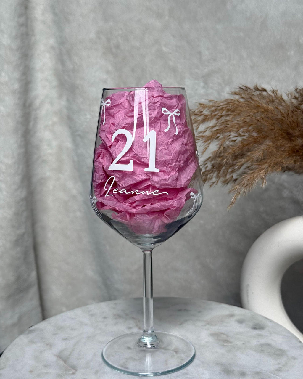 Personalised Best Friend Birthday Wine Glass