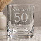 Personalised Vintage Limited Edition Whisky Glass