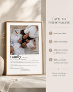 Personalised Family Definition Print