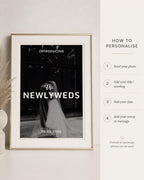 Personalised Newlyweds Photo Print