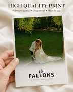 Personalised Wedding Surname Photo Print
