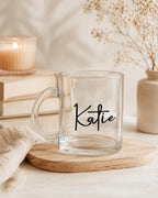 Personalised Name Glass Mug