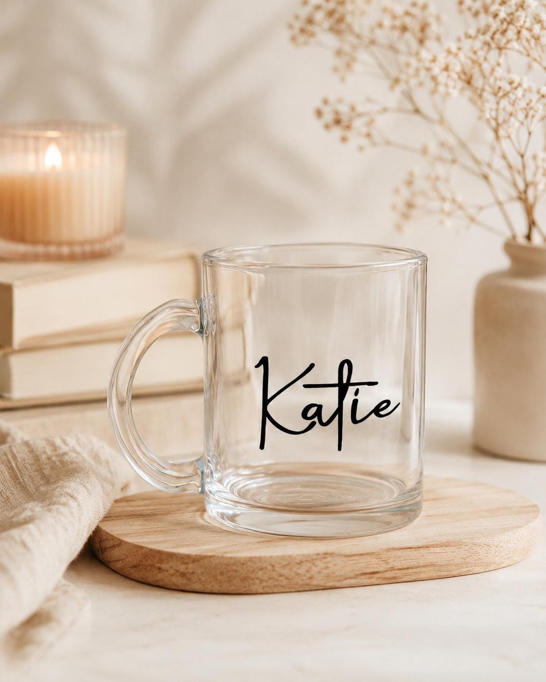 Personalised Name Glass Mug