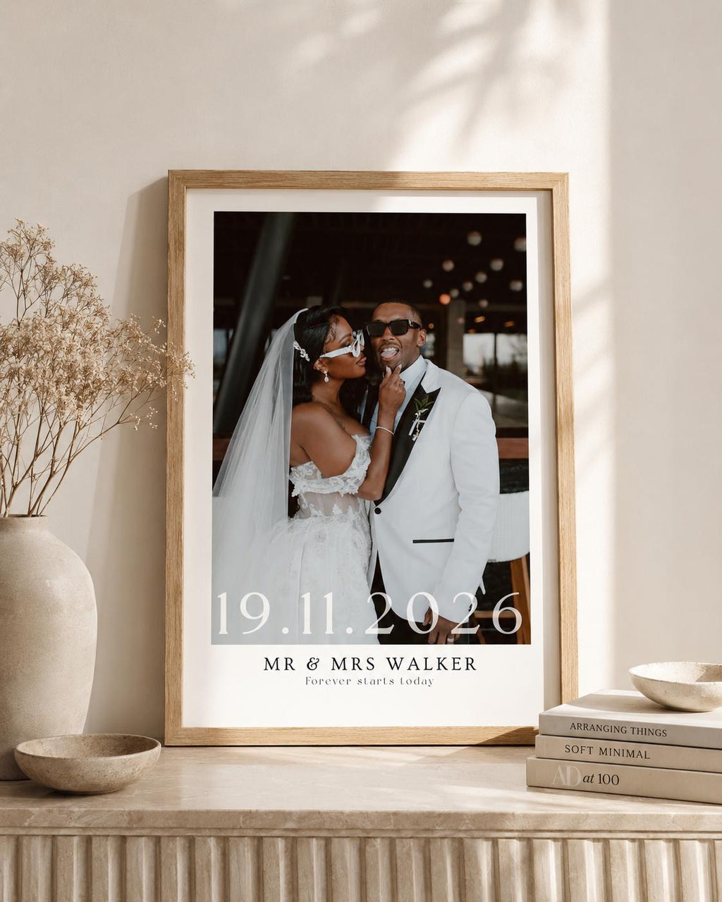 Personalised Wedding Couple Photo Print