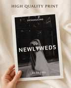 Personalised Newlyweds Photo Print