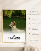 Personalised Wedding Surname Photo Print