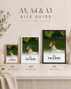 Personalised Wedding Surname Photo Print