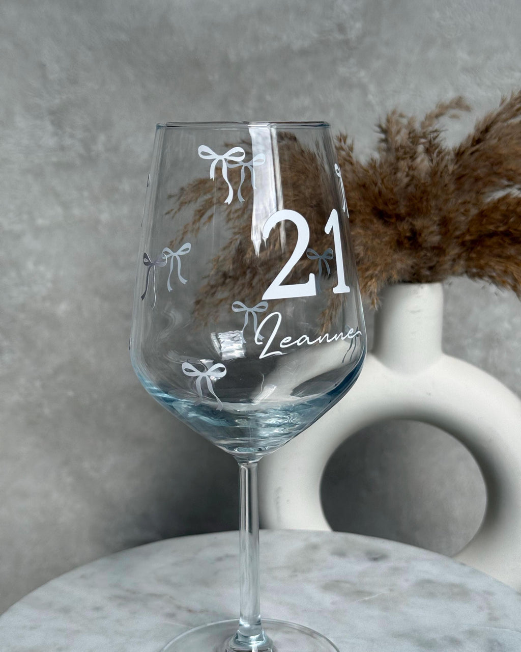Personalised Best Friend Birthday Wine Glass