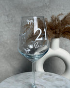 Personalised Best Friend Birthday Wine Glass