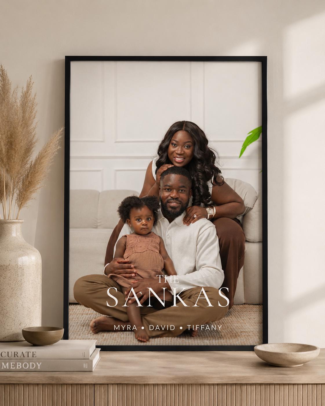 Personalised Family Surname Photo Print