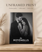 Personalised Newlywed Surname Print