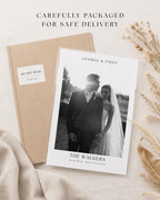 Personalised Black & White Wedding Photo Print