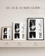 Personalised 3-Photo Wedding Collage Print