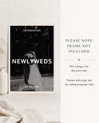 Personalised Newlyweds Photo Print