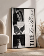 Personalised 3-Photo Wedding Collage Print