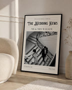 Personalised Wedding Newspaper Photo Print