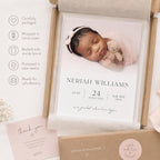 Personalised Baby Birth Details Print