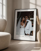 Personalised Wedding Couple Photo Print