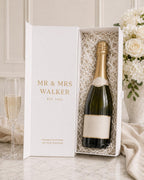 Personalised Wedding Champagne Bottle Gift Box