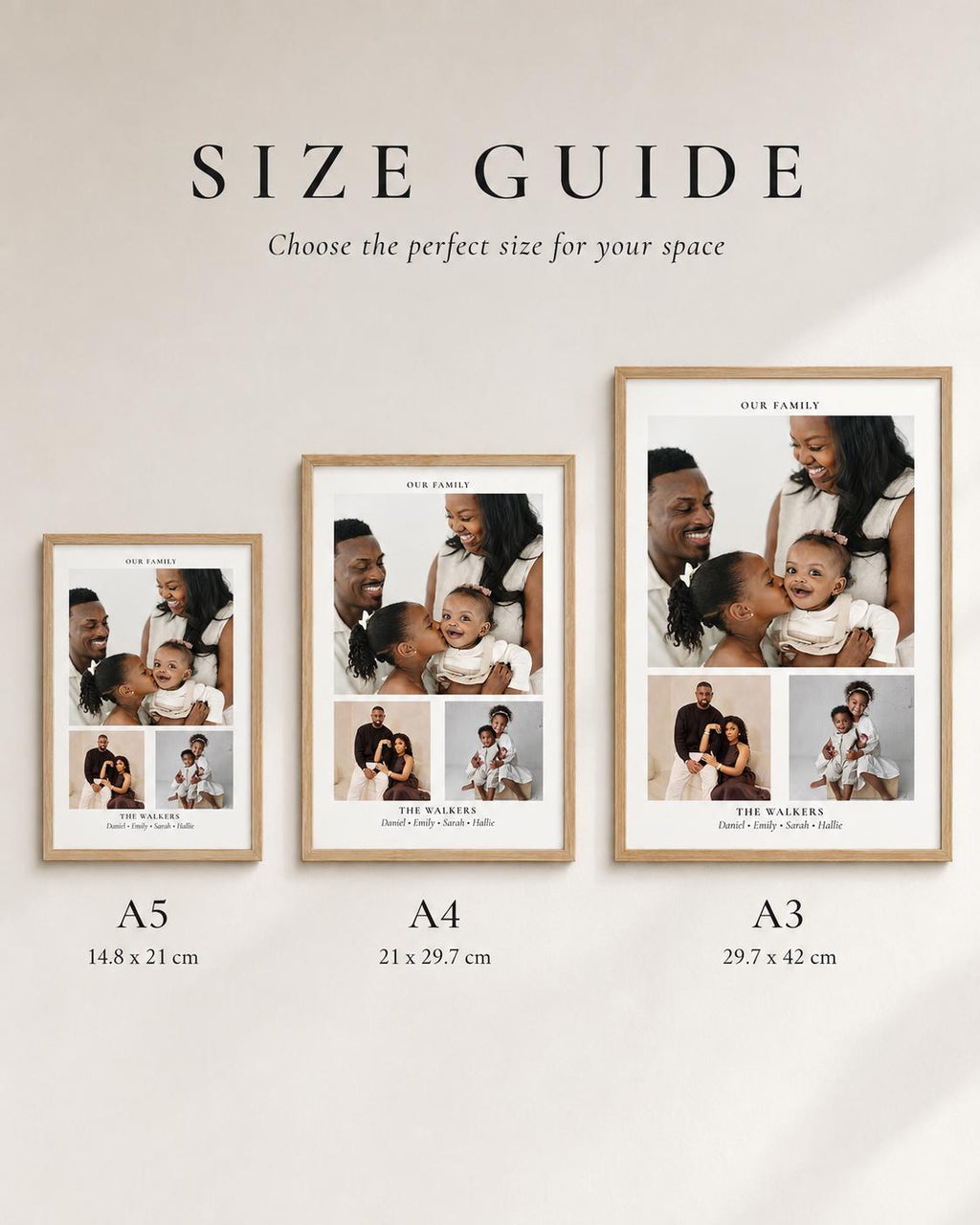 Personalised Family Photo Collage Print