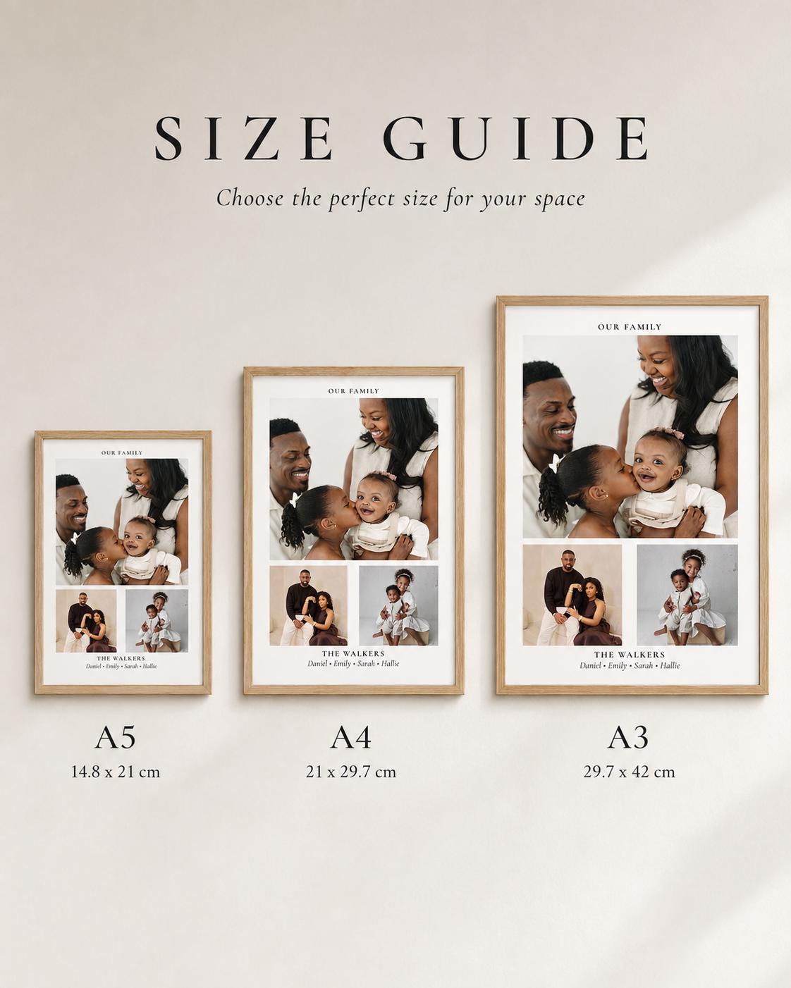 Personalised Family Photo Collage Print