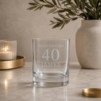 Personalised Aged to Perfection Whisky Glass