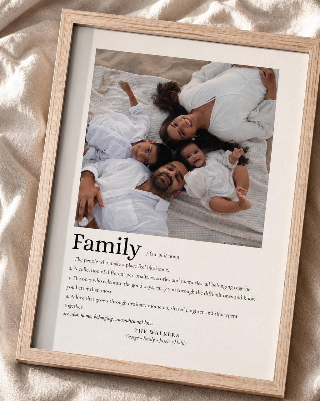 Personalised Family Definition Print
