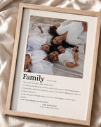 Personalised Family Definition Print