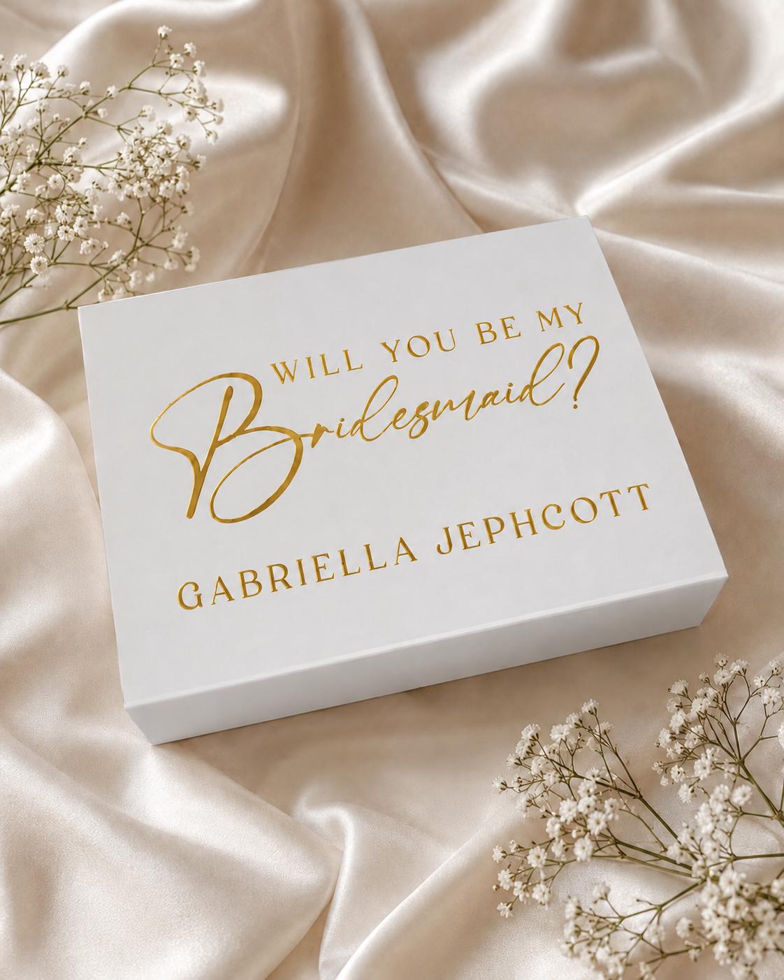 Personalised Bridesmaid Proposal Gift Box