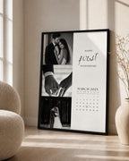 Personalised First Anniversary Calendar Print