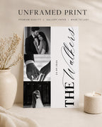 Personalised 3-Photo Wedding Collage Print