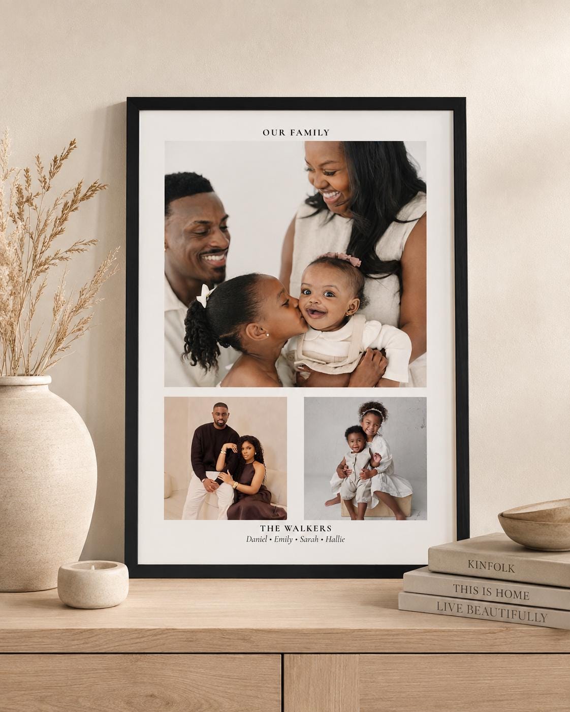 Personalised Family Photo Collage Print