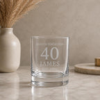 Personalised Aged to Perfection Whisky Glass