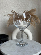 Personalised Bow Gin Glass – Custom Name