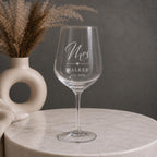 Personalised Mr & Mrs Wine & Pint Glass Set