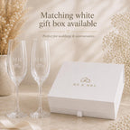 Personalised Mr & Mrs Champagne Flute Set