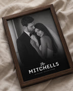 Personalised Newlywed Surname Print