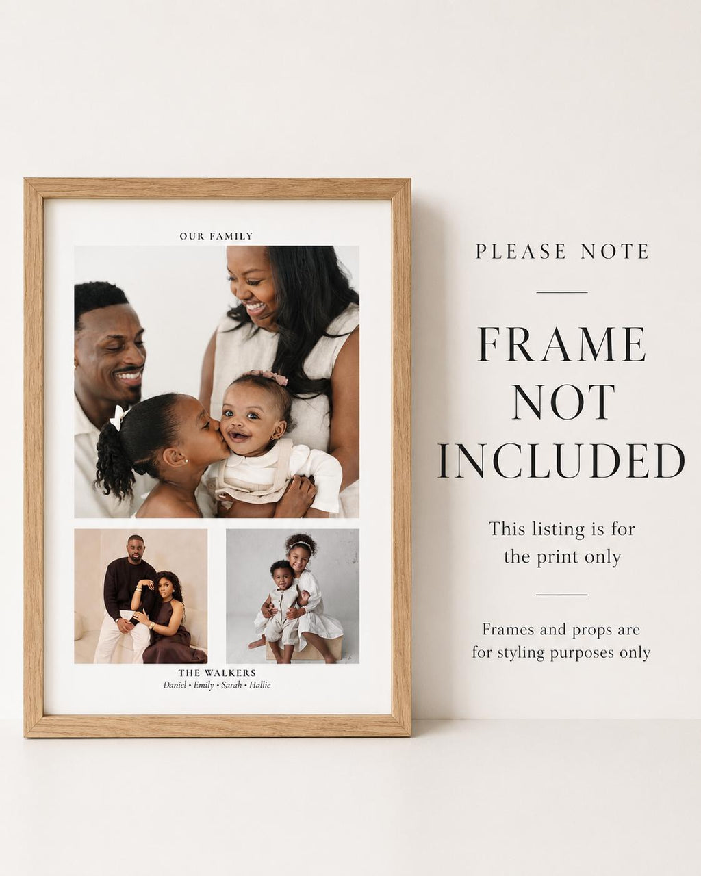 Personalised Family Photo Collage Print