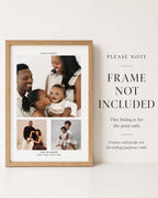Personalised Family Photo Collage Print