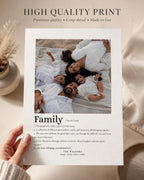 Personalised Family Definition Print