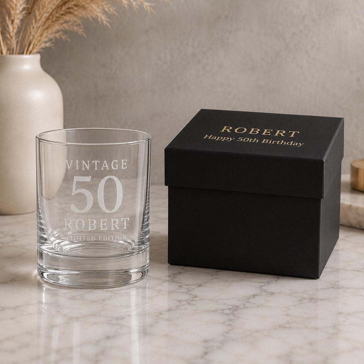 Personalised Vintage Limited Edition Whisky Glass