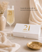 Personalised 21st Birthday Champagne Flute