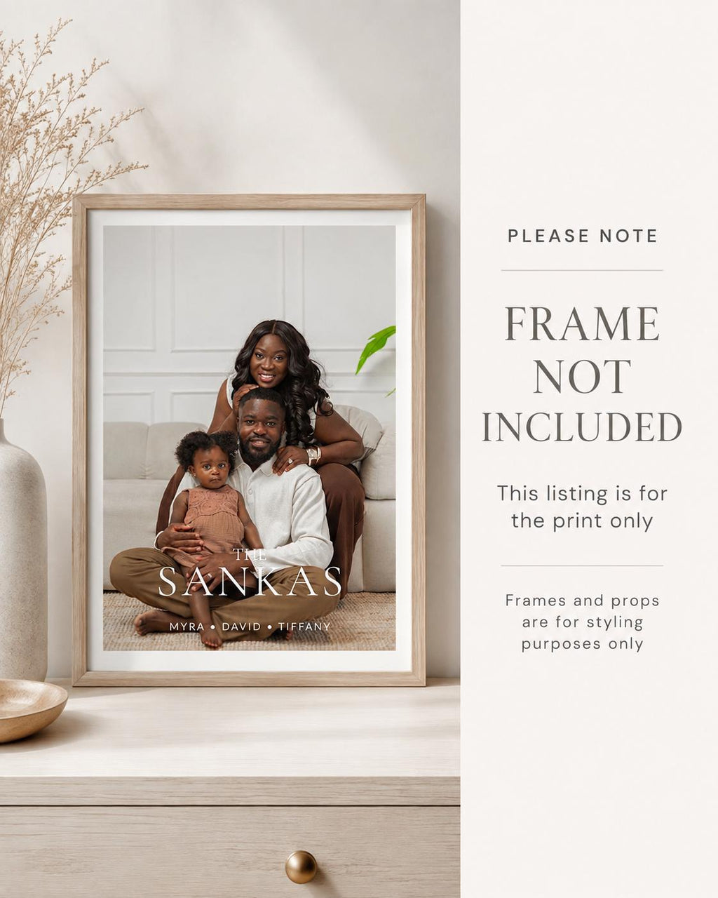 Personalised Family Surname Photo Print