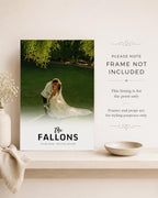 Personalised Wedding Surname Photo Print