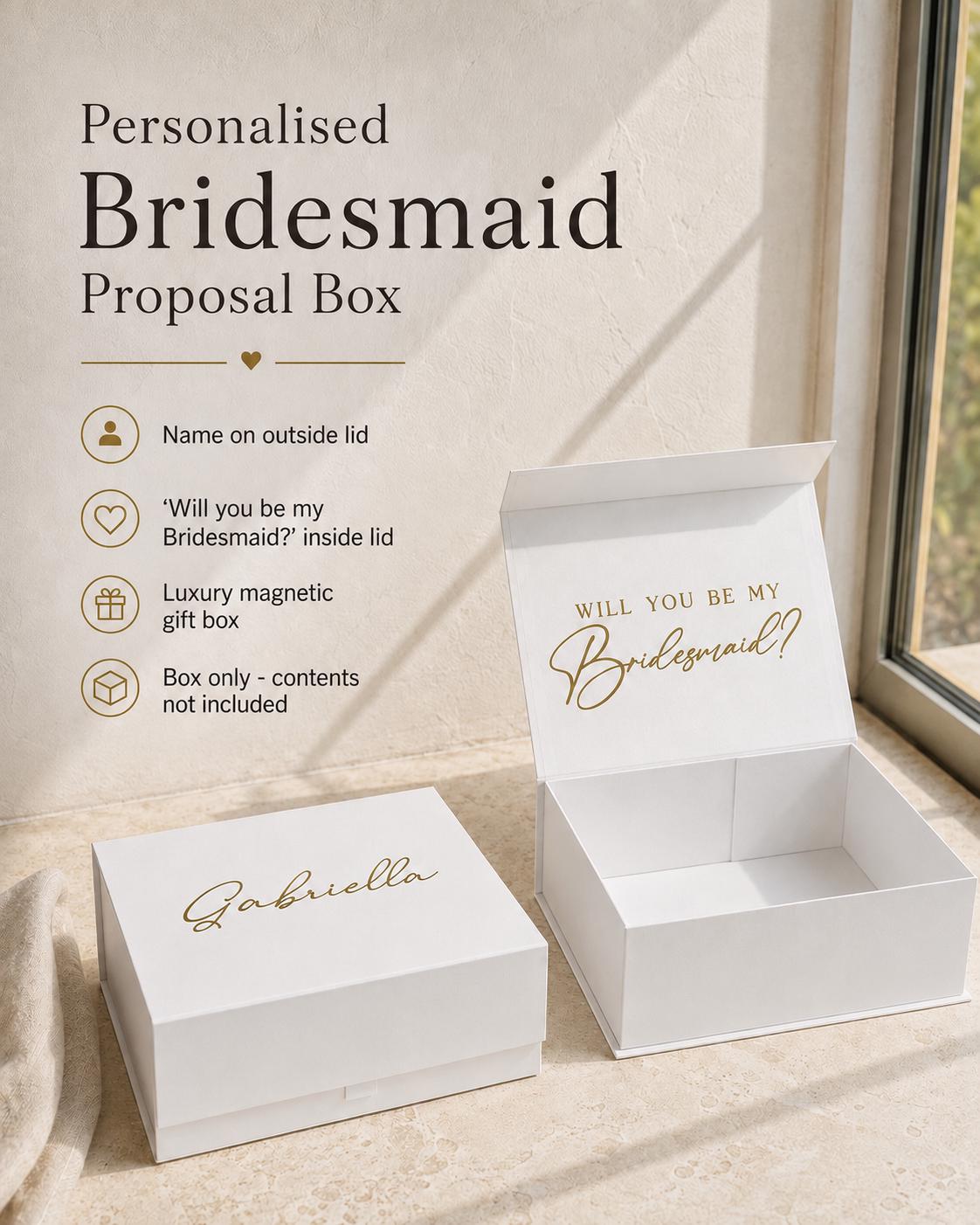 Personalised Bridesmaid Proposal Box
