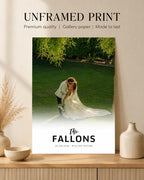 Personalised Wedding Surname Photo Print