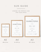 Personalised Family Coordinates Print